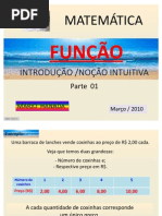 FUNÇÕES - INTRODUÇÃO-NOÇÃO INTUITIVA - Parte 01