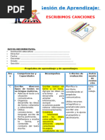 2° Sesión Día 3 Com Escribimos Canciones