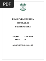 Xii-Economics Printed Notes 2024-25 - Full