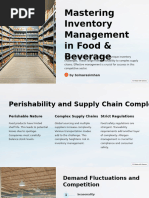 Mastering Inventory Management in Food and Beverage