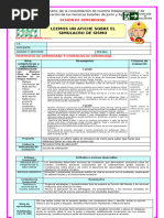 Adicional Sesion D1 Com Leemos Un Afiche Sobre El Simulacro