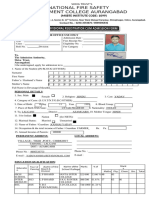 National Fire Safety College Admission Form