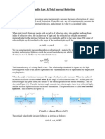 Expt 16 Snell's Law & Total Internal Reflection