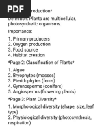 Plants Diversity