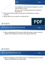 03-03 Route Filtering With ACLs and Distribute Lists