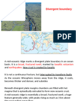 Plate Tectonic Divergent Boundary