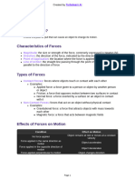 Understanding Forces - Types and Effects