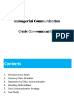 Crisis Communication