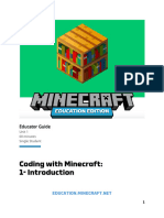 Coding With Minecraft - Unit 1 - Introduction