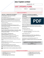 5paisa Capital Limited: Account Opening Form