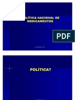 Política Nacional de Medicamentos (RESUMO)