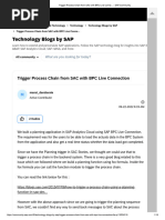 Trigger Process Chain From SAC With BPC Live