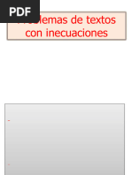 Problemas de Textos Con Inecuaciones Lineales