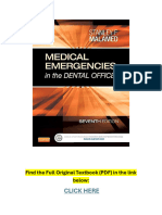 Medical Emergencies in The Dental Office 7th Edition