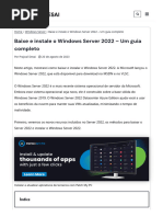 Baixe e Instale o Windows Server 2022 - Um Guia Completo