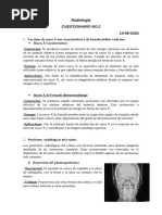 Radiología CUESTIONARIO 2