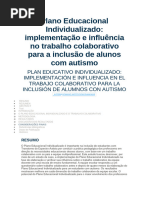 Plano Educacional Individualizado