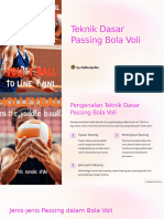 Teknik Dasar Passing Bola Voli