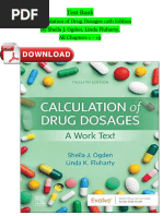 Test Bank For Calculation of Drug Dosages 12th Edition by Ogden & Fluharty, All 19 Chapters Covered and Verified, ISBN: 9780323826228