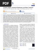 Asif Et Al 2024 Covalent Organic Framework Membranes and Water Treatment