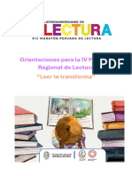 Orientaciones IV Maratón Lectura