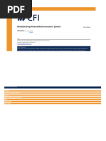 Renewable Energy Financial Model Assessment - Question