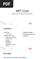 1 ASP - Net Core MVC, Web API, Ef, Repo