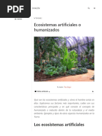 Ecosistemas Artificiales o Humanizados - OVACEN