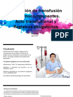 Indicación de Transfusión de Hemocomponentes