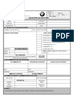 Revised Leave Application Form