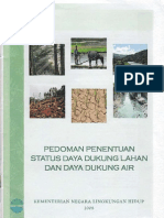 Pedoman Penentuan Status Daya Dukung Lahan Dan Daya Dukung Air