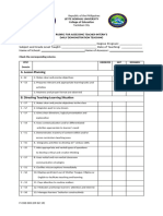 Rubric For Assessing Interns Dailyn Demo Teaching