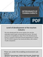 Determinants of Tourism Impacts PPT Hello 1