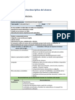 Ficha Descriptiva Del Alumno Formato