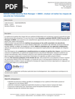 ISOCEI 27005 Security Risk Manager EBIOS Evaluer Et Traiter Les Risques de Securite de Linformation