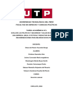 TA1 - DERECHO LABORAL Evolución en Temas de Seguridad y Salud de Una Empresa Ficticia