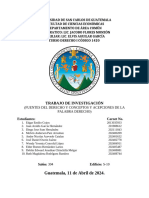 Fuentes Del Derecho y Conceptos y Acepciones de La Palabra Derecho