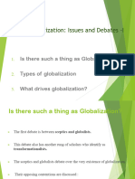 Class 4-Globalization Issues and Debates - I