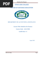 Statistical Methods of Financial Accounting