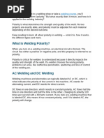 Polarity in Welding