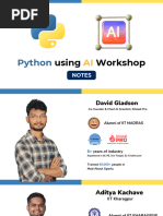 Python Using AI Workshop Notes