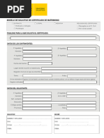 Solicitud Certificado de Matrimonio