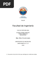 Taller Calculo Integral