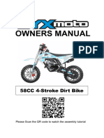 SYX MOTO VK 58cc 4-Stroke Dirt Bike Owners Manual4