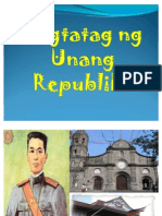 Pagtatag NG Unang Republika