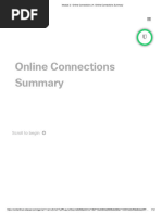 Module 2 - Online Connections - 4. Online Connections Summary