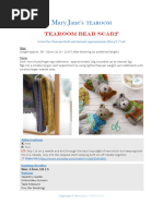 Tearoom Bear Scarf PDF