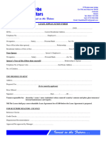 Lease Application Form Bluetribe 2023 Org