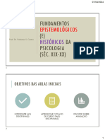 Aulas 00-04 - Fundamentos Históricos e Epistemológicos Da Psicologia