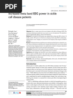 (Case Et Al. 2017) Increased Thet A and EEG Power in Sickle Cell Disease Patients